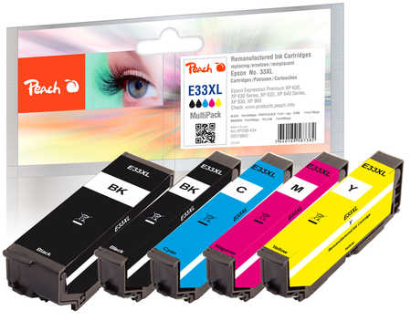 Peach  Multipack compatible avec
ID-Fabricant: T3357, No. 33XL, C13T33574010