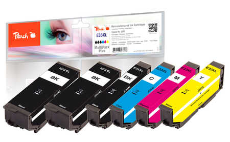 Peach  Multi Pack Plus, HY compatible avec
ID-Fabricant: T3357, No. 33XL, C13T33574010