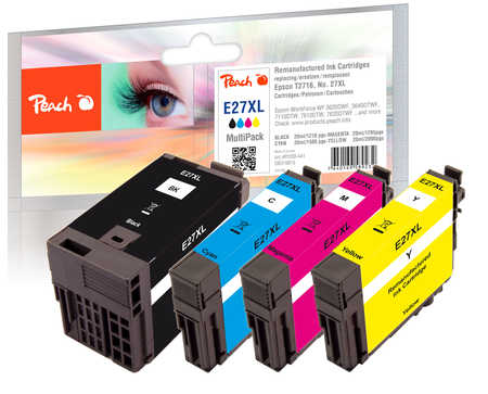 Peach  Multipack compatible avec
ID-Fabricant: T2716, No. 27XL, C13T27164010