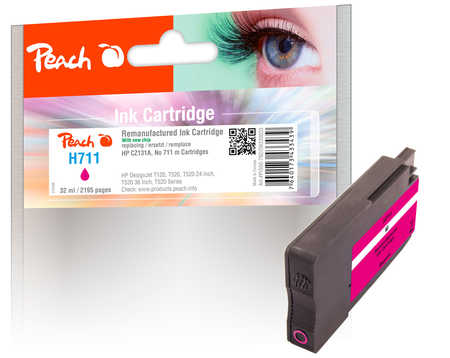 Peach  cartouche d'encre magenta compatible avec 
ID-Fabricant: No. 711 M, CZ131AE
