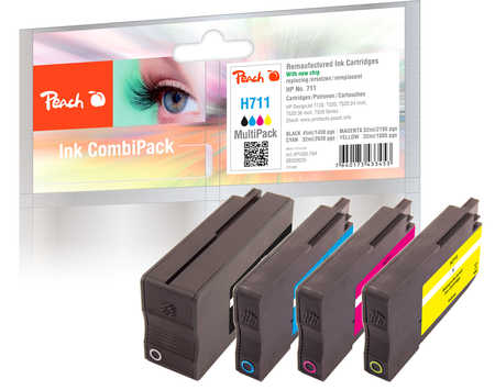 Peach  Combi Pack compatible avec
ID-Fabricant: No. 711, CZ129AE, CZ130AE, CZ131AE, CZ132AE