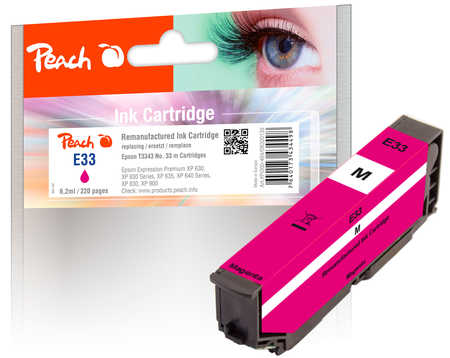 Peach Cartouche d'encre  magenta, compatible avec
ID-Fabricant: T3343, No. 33 m, C13T33434010