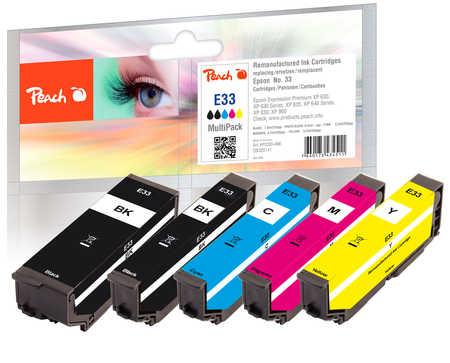 Peach  Multi Pack, compatible avec
ID-Fabricant: T3337, No. 33, C13T33374010