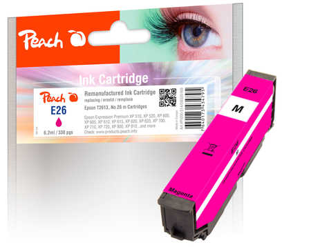 Peach Cartouche d'encre  magenta, compatible avec
ID-Fabricant: No. 26 m, C13T26134010