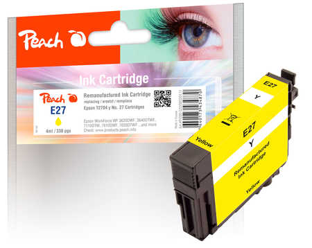 Peach  cartouche d'encre jaune compatible avec
ID-Fabricant: T2704, No. 27 y, C13T27044010