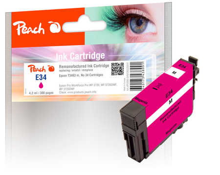 Peach Cartouche d'encre  magenta, compatible avec
ID-Fabricant: T3463, No. 34 m, C13T34634010