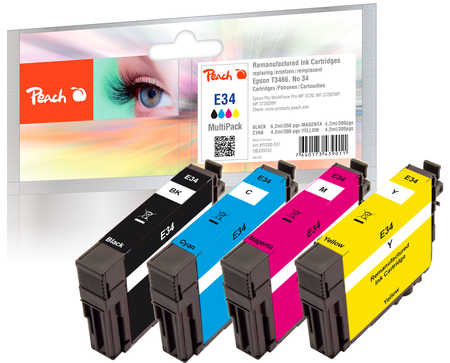 Peach  Multi Pack, compatible avec
ID-Fabricant: T3466, No. 34, C13T34664010