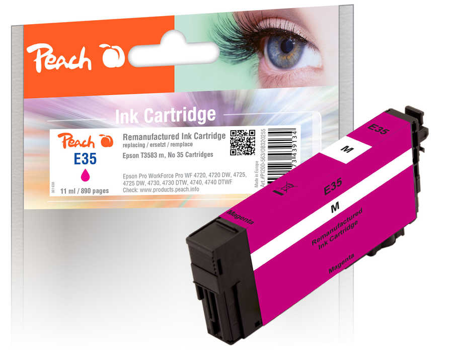 Peach Cartouche d'encre  magenta, compatible avec
ID-Fabricant: T3583, No. 35 m, C13T35834010