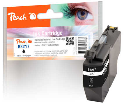 Peach Cartouche d'encre  noir, compatible avec
ID-Fabricant: LC-3217BK