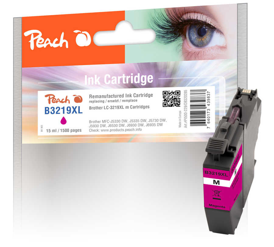 Peach Cartouche d'encre  magenta XL, compatible avec
ID-Fabricant: LC-3219XLM