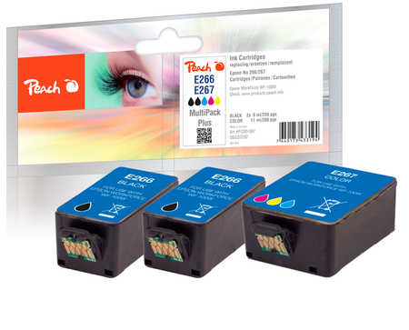 Peach  Multipack Plus, compatible avec
ID-Fabricant: No. 266*2, No. 277, C13T26614010*2, C13T26704010