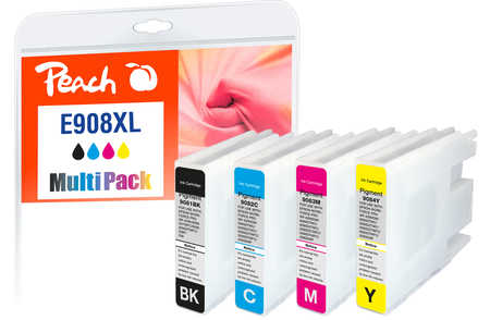 Peach  Multipack XL, compatible avec
ID-Fabricant: No. 908XL, T9081, T9082, T9083, T9084