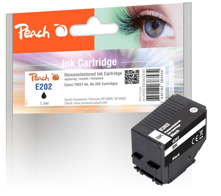 Peach Cartouche d'encre  noir, compatible avec