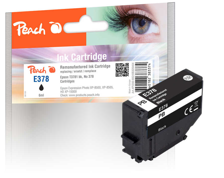 Peach Cartouche d'encre  noir, compatible avec