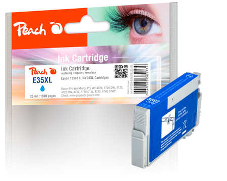 Peach  cartouche d'encre XL cyan, compatible avec
ID-Fabricant: T3592, No. 35XL c, C13T35924010