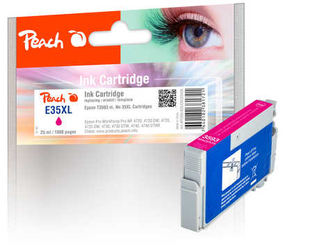 Peach  cartouche d'encre XL magenta, compatible avec
ID-Fabricant: T3593, No. 35XL m, C13T35934010