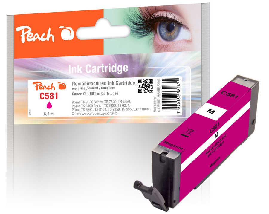Peach Cartouche d'encre  magenta, compatible avec