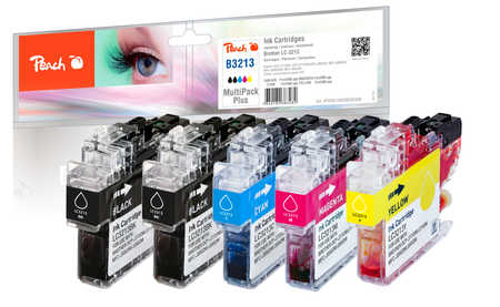 Peach Multipack Plus avec puce, compatible avec
ID-Fabricant: LC-3213 Brother MFCJ 491 DW