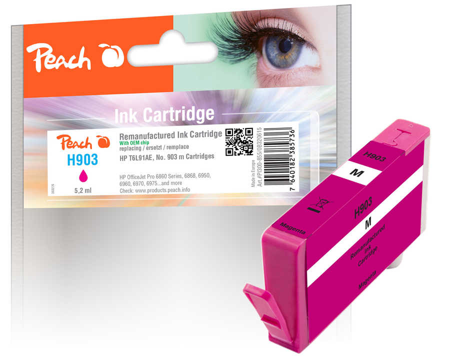 Peach  cartouche d'encre magenta compatible avec
ID-Fabricant: No. 903 m, T6L91AE