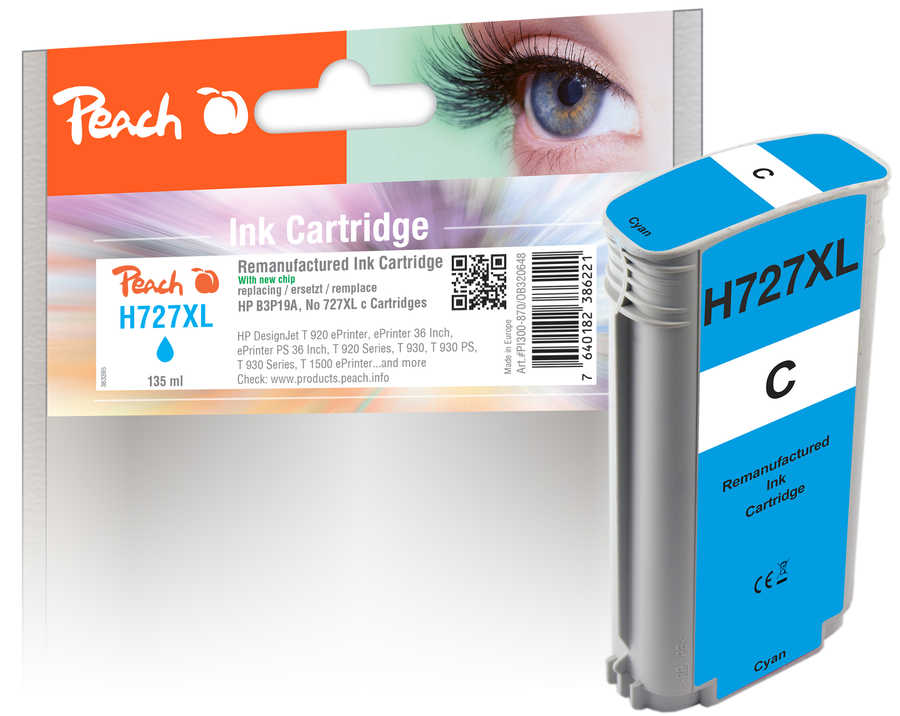 Peach  cartouche d'encre cyan compatible avec