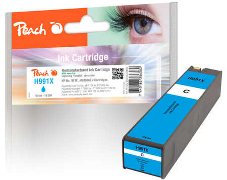 Peach  cartouche d'encre cyan extra HC compatible avec
ID-Fabricant: No. 991X C, M0J90AE