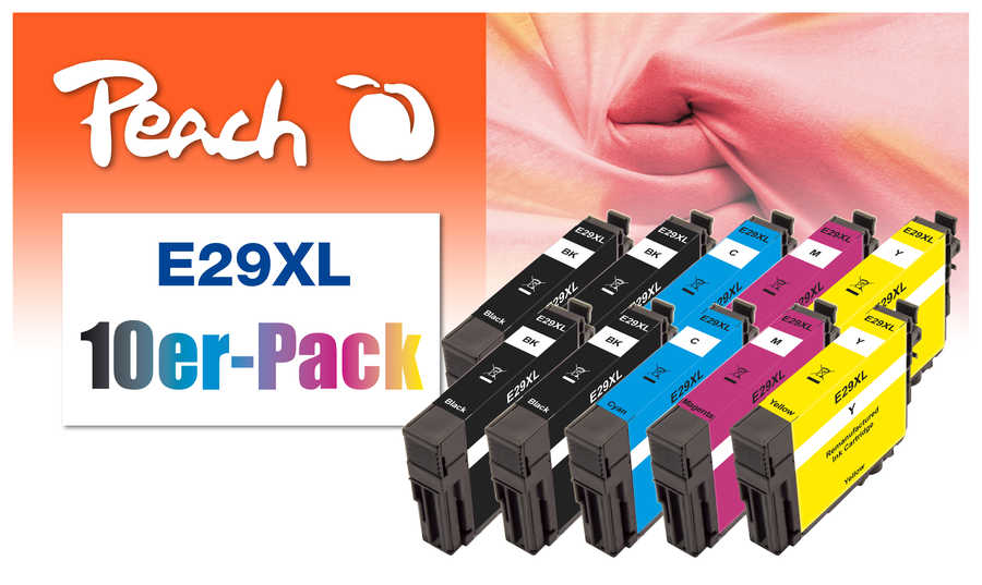 Peach  Pack de 10, compatible avec
ID-Fabricant: T2996, No. 29XL, C13T29964010