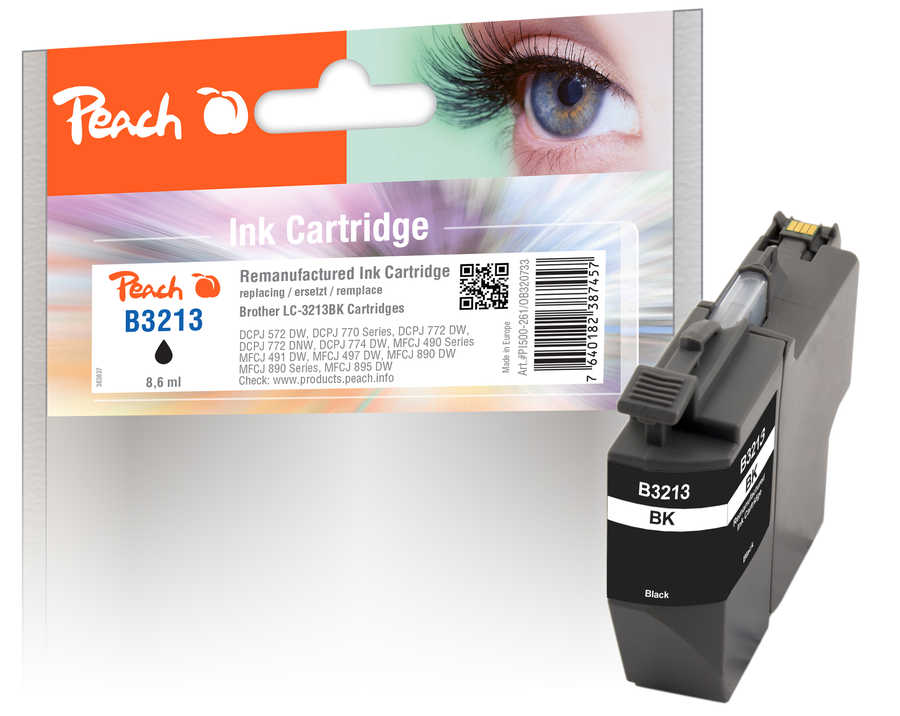 Peach Cartouche d'encre  noir XL, compatible avec
ID-Fabricant: LC-3213BK