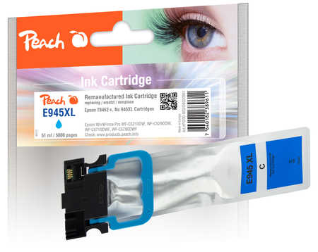 Peach Cartouche d'encre  HY cyan, compatible avec
ID-Fabricant: T9452, No. 945XLC, C13T945240