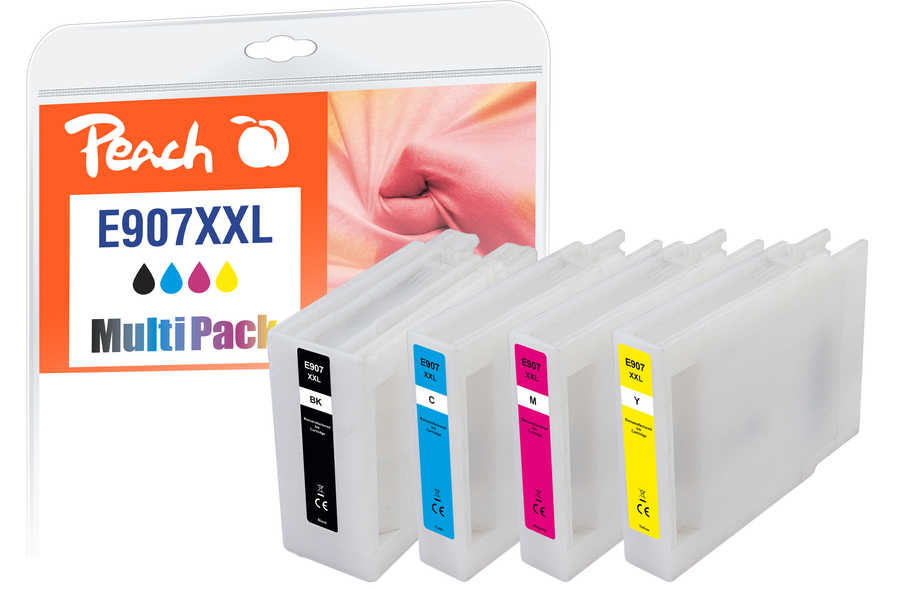 Peach  Multi Pack, compatible avec
ID-Fabricant: No. 907XXL, T9071, T9072, T9073, T9074