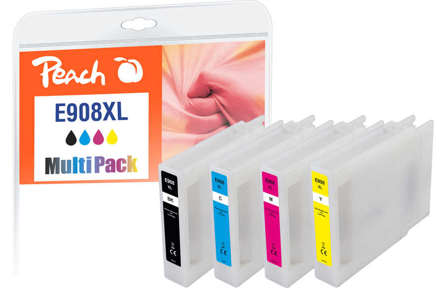 Peach  Multi Pack, compatible avec
ID-Fabricant: No. 908XL, T9081, T9082, T9083, T9084