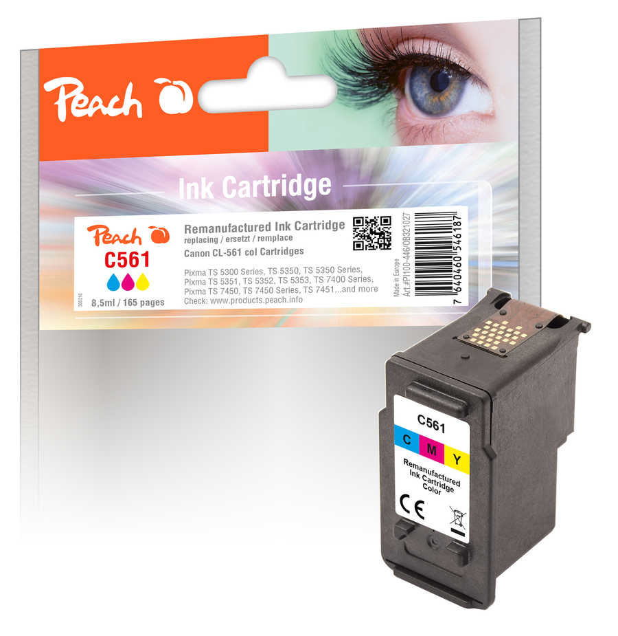 Peach  tête d'impression couleur compatible avec
ID-Fabricant: CL-561, 3731C001