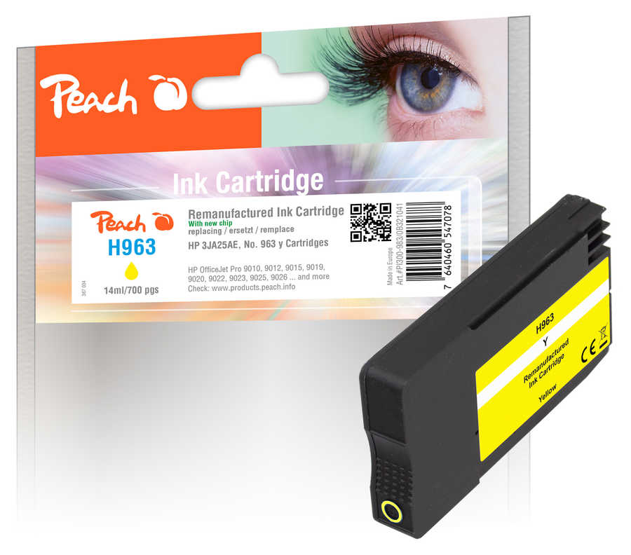 Peach  cartouche d'encre jaune compatible avec