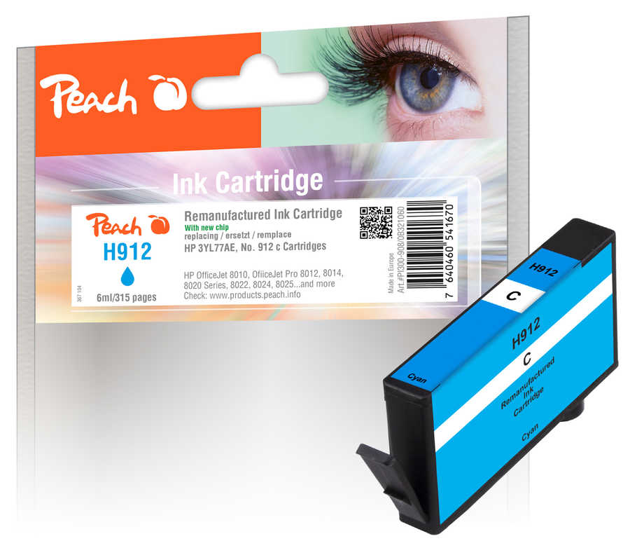 Peach  cartouche d'encre cyan compatible avec