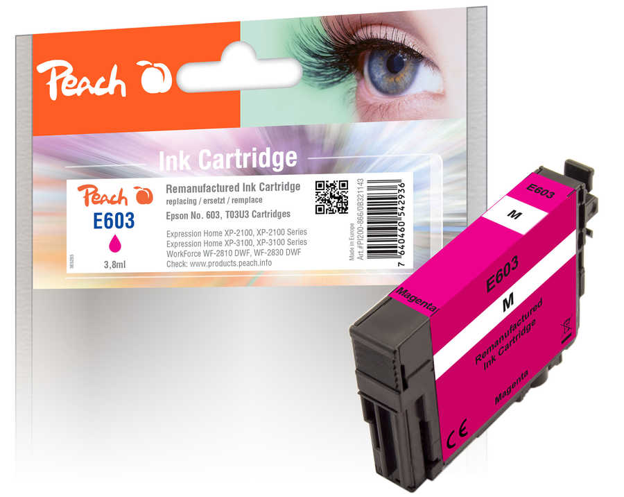 Peach  cartouche d'encre magenta compatible avec
ID-Fabricant: No. 603M, C13T03U34010
