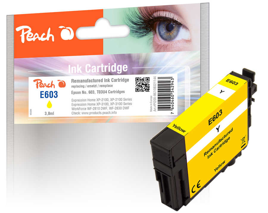 Peach  cartouche d'encre jaune compatible avec
ID-Fabricant: No. 603Y, C13T03U44010