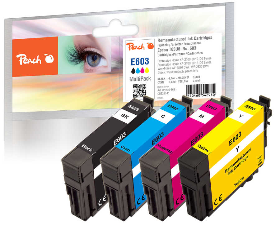 Peach  Multi Pack, compatible avec
ID-Fabricant: No. 603, C13T03U64010