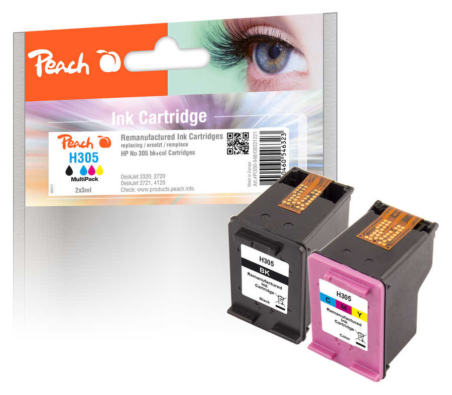 Peach  Multi Pack, compatible avec
ID-Fabricant: No. 305, 3YM61AE, 3YM60AE