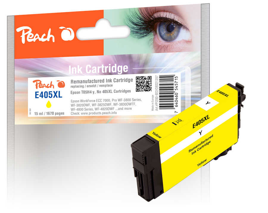 Peach  cartouche d'encre jaune compatible avec
ID-Fabricant: T05H4, No. 405XL y, C13T05H44010