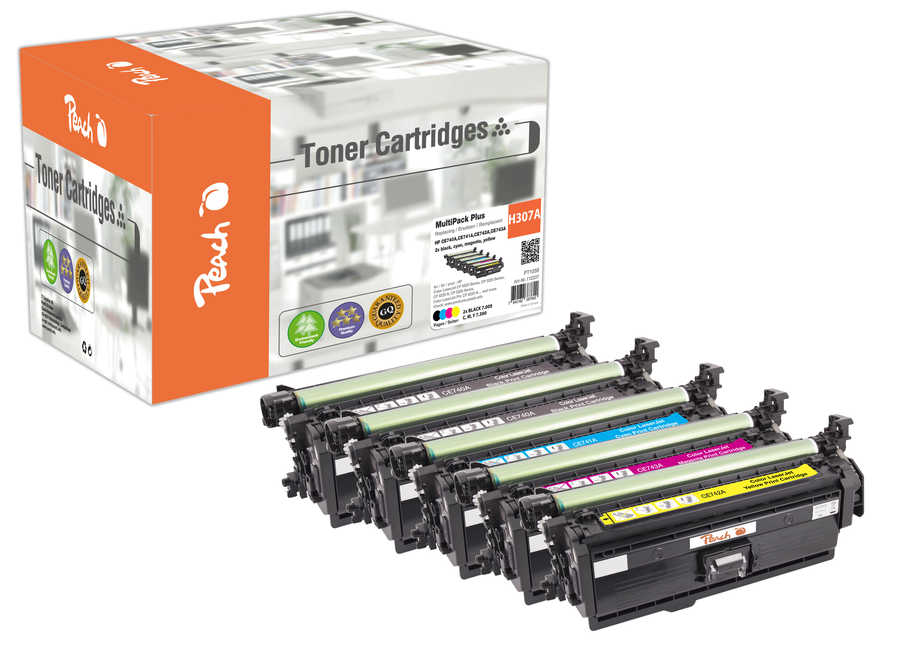 Peach Multipack Plus  compatible avec
ID-Fabricant: No. 307A, CE740A*2, CE741A, CE742A, CE743A