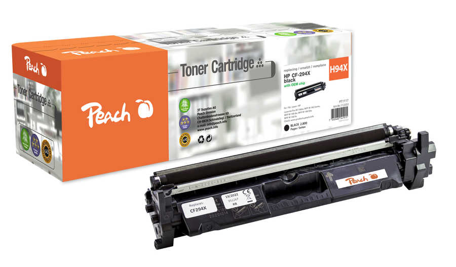 Peach  Toner Module noire, compatible avec
ID-Fabricant: No. 94X, CF294X