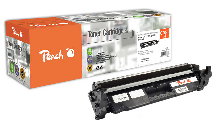 Peach  Toner Module noir XL, compatible avec
ID-Fabricant: CRG-051H bk, 2169C002
