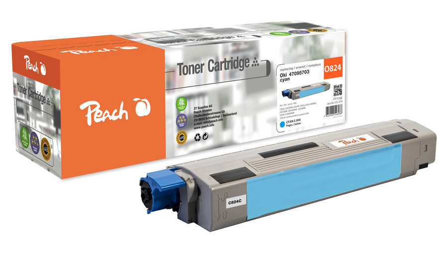 Peach  Toner Module cyan, compatible avec
ID-Fabricant: 47095703