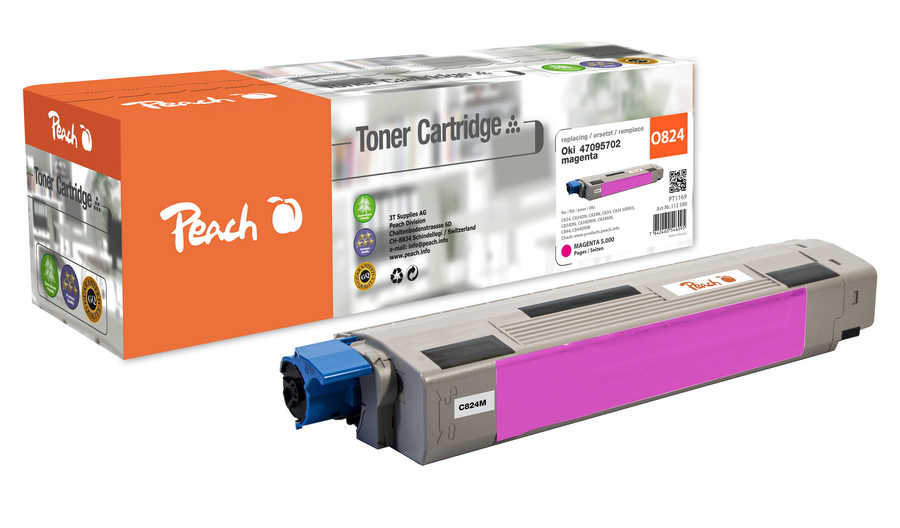Peach  Toner Module magenta, compatible avec
ID-Fabricant: 47095702