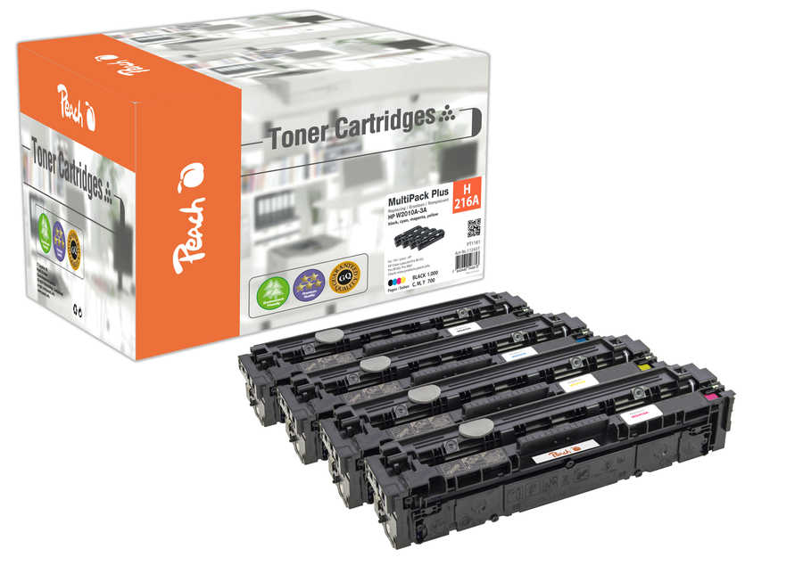Peach Multipack , compatible avec
ID-Fabricant: No. 216A, W2410A, W2411A, W2412A, W2413A