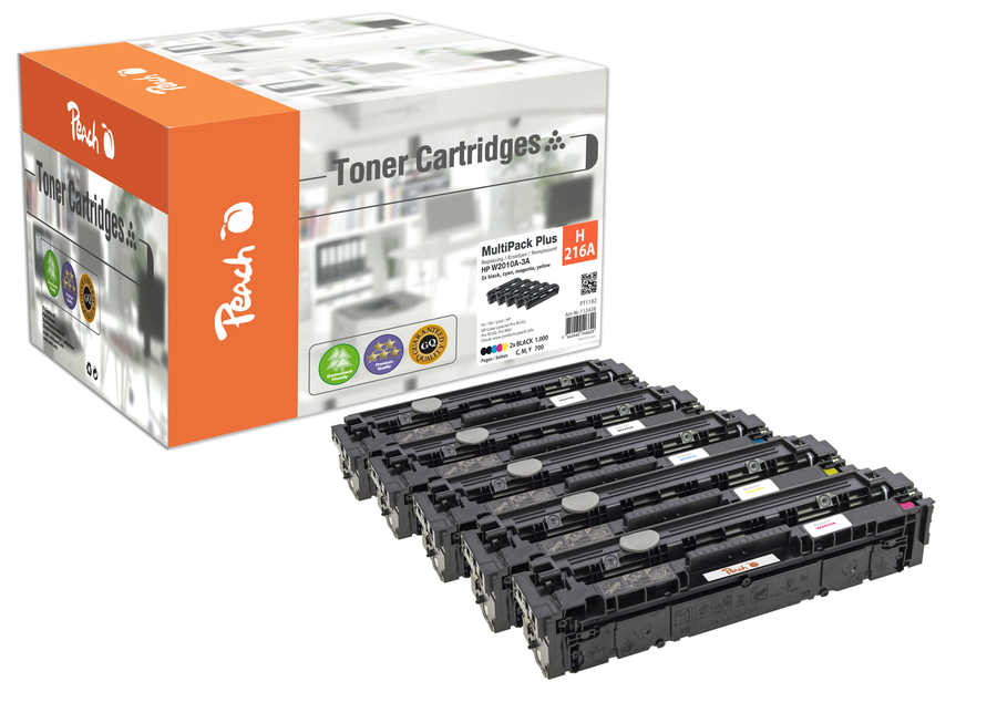 Peach Multipack Plus  compatible avec
ID-Fabricant: No. 216A, W2410A*2, W2411A, W2412A, W2413A