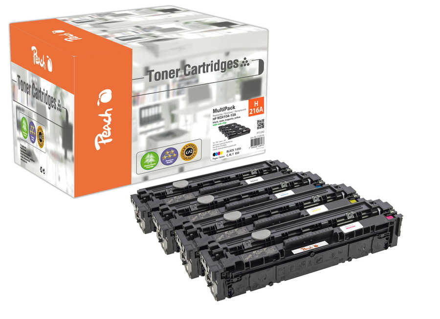 Peach Multipack , compatible avec
ID-Fabricant: No. 216A, W2410A, W2411A, W2412A, W2413A