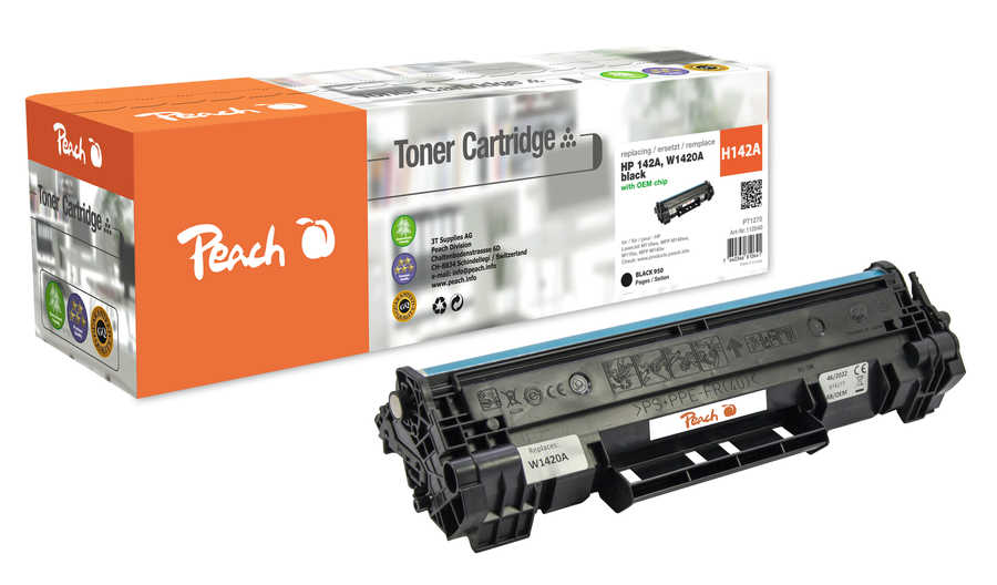 Peach  Toner Module noire, compatible avec
ID-Fabricant: No. 142A, W1420A