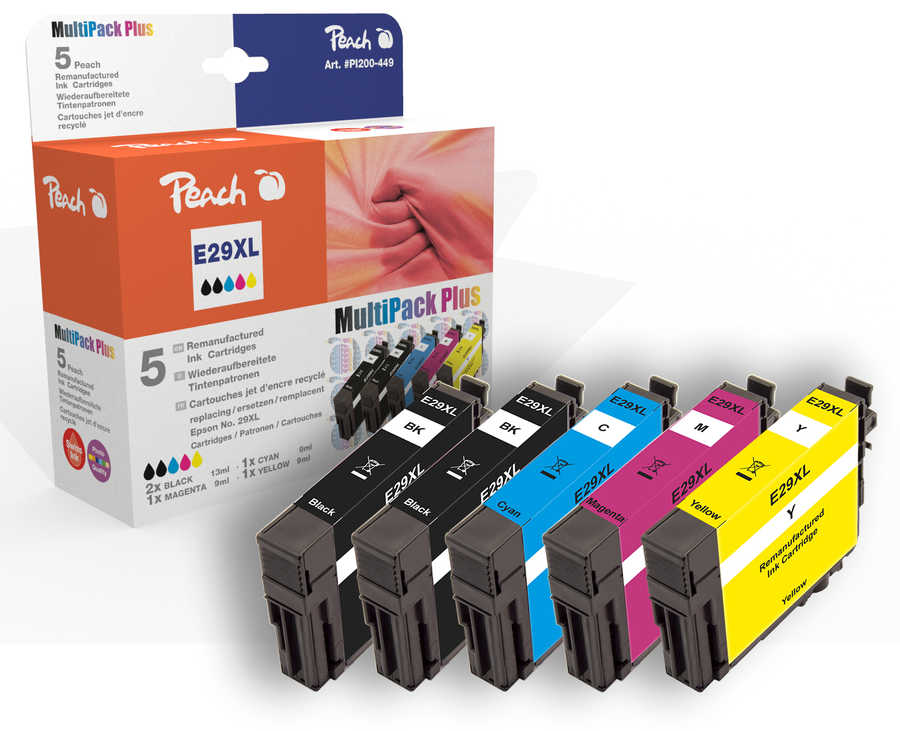 Peach  Multipack Plus compatible avec
ID-Fabricant: T2996, No. 29XL, C13T29964010