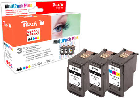 Peach  Multipack Plus compatible avec
ID-Fabricant: PG-545XL*2, CL-546XL, 8286B013