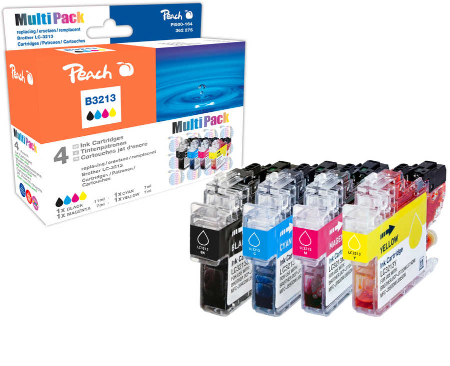 Peach  Multipack avec puce, compatible avec
ID-Fabricant: LC-3213VALP